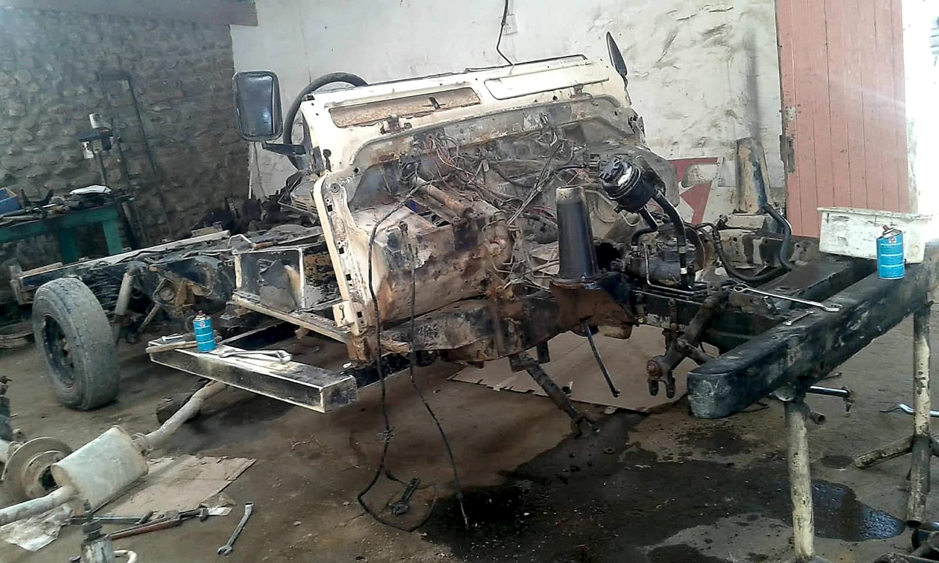 Chassis and fabrication repair work at Bang Metal Fabric